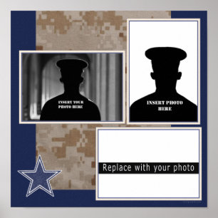 Military Photo Collage Poster