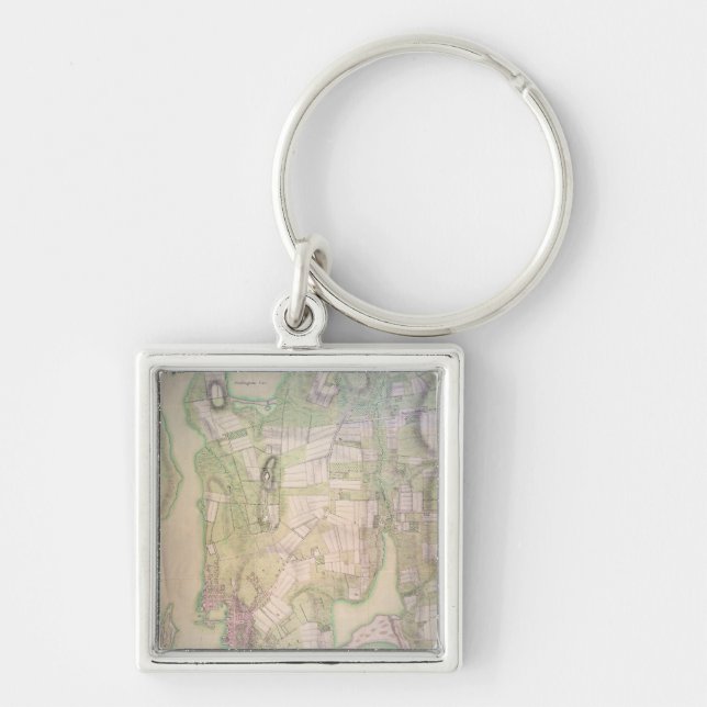 Military plan of Newport, 1777 Key Ring (Front)
