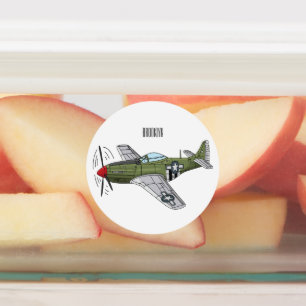 Military plane cartoon illustration