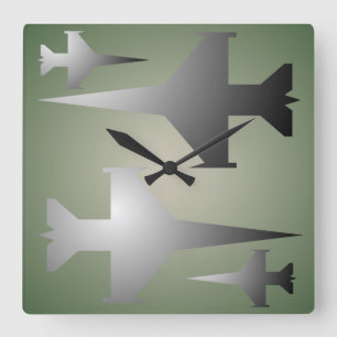 Military Planes Wall Clock