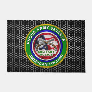 Military Police Corps Veteran Doormat