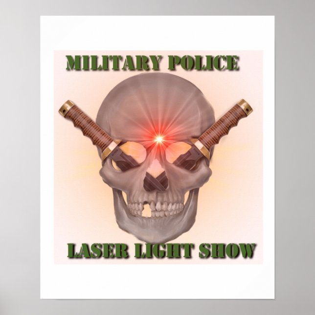 Military Police Laser Light Show Poster (Front)