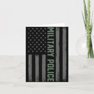 Military Police Shirt American Flag _ Proud Usa Ve Card