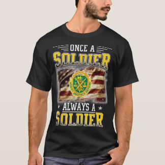 Military Police Veteran Always a Soldier Military  T-Shirt