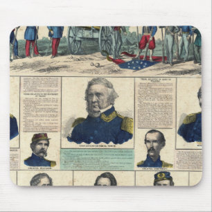 Military Portraits Mouse Pad