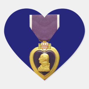 Military Purple Heart Medal Sticker