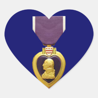 Military Purple Heart Medal Sticker