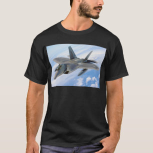 military raptor aeroplane fighter T-Shirt