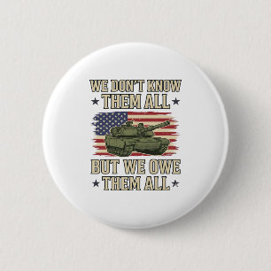 Military Remembrance Tank Patriotic Shirt Design_1 6 Cm Round Badge