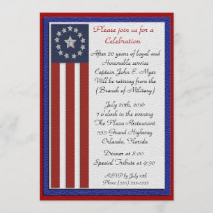 Military Retirement all branches Invitation