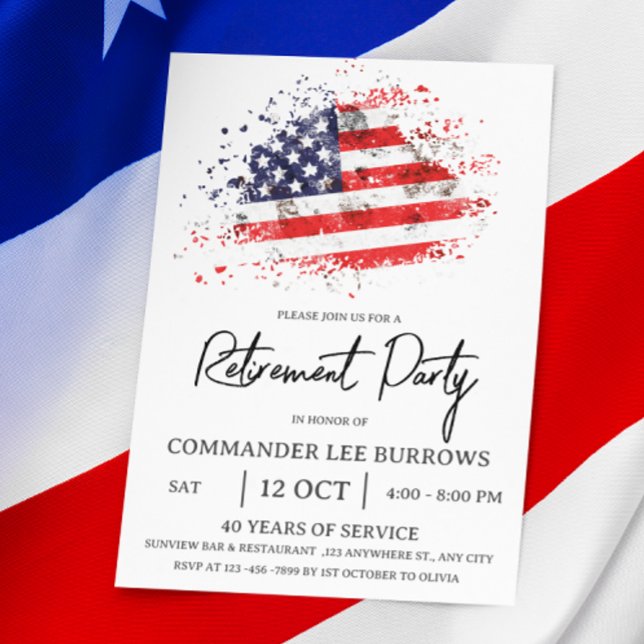  Military Retirement Party Flyer (Creator Uploaded)