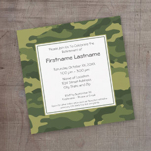 Military Retirement Party Invitation