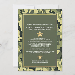 Military Retirement Party Invitation