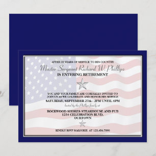 Military Retirement Party Invitations