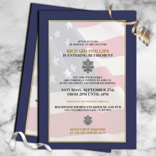 Military Retirement Party Invitations