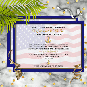 Military Retirement Party Invitations