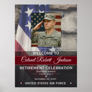 Military Retirement Welcome Sign