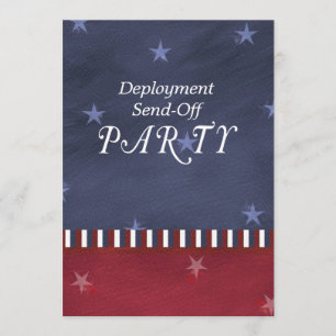 Military Send Off Deployment Party Custom Invitation