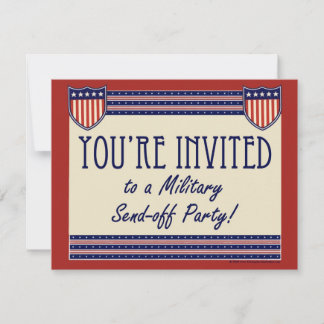 Military Send-off Party Invitations