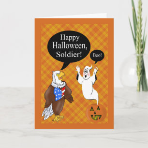 Military Soldier's Halloween Card