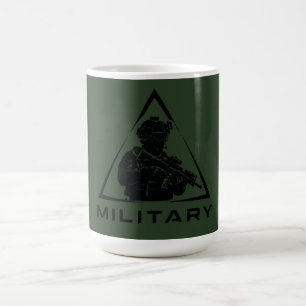 Military spec ops green design coffee mug