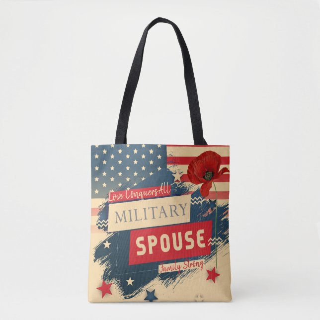 Military Spouse Tote Bag (Front)