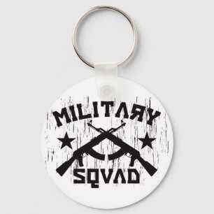 Military Squad AK47 - Black Key Ring