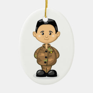 Military - SRF Ceramic Tree Decoration