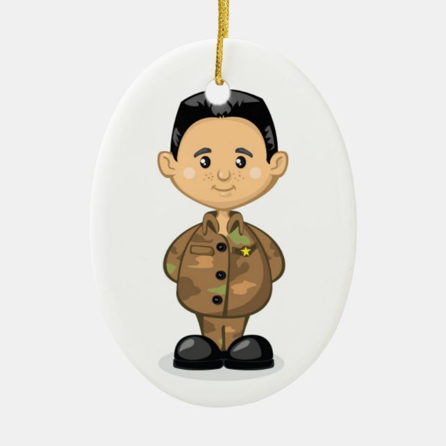 Military - SRF Ceramic Tree Decoration (Front)