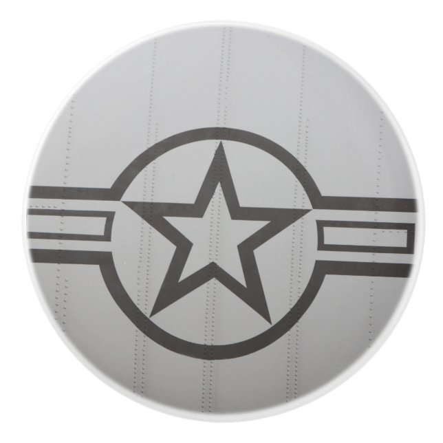 Military Star Ceramic Knob (Front)