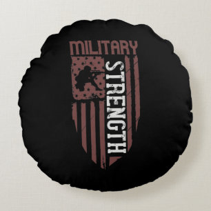Military Stength Round Cushion