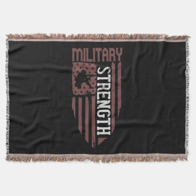 Military Stength Throw Blanket (Front)