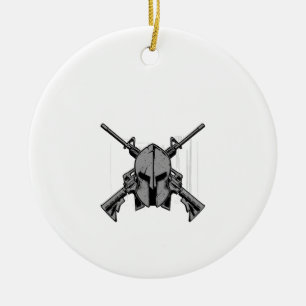 Military strengh ceramic ornament