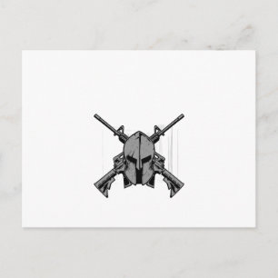 Military strengh  holiday postcard