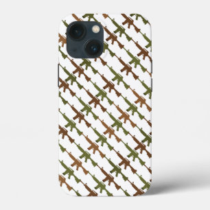 Military Style Gun Camouflage GI Rifle Cool Snowy iPhone 13 Mini Case
