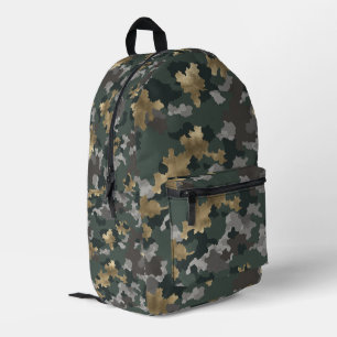 Military style printed backpack