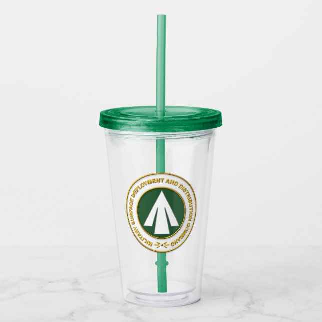 Military Surface Deployment Distribution Command Acrylic Tumbler (Front)