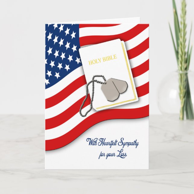 Military Sympathy Card (Front)