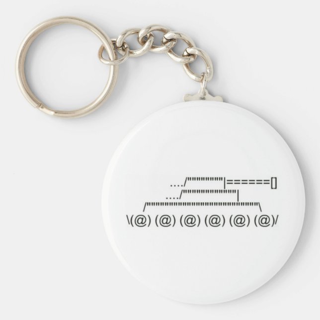 Military Tank Symbol Key Ring (Front)