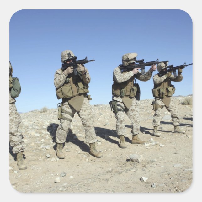 Military Transistion Team members Square Sticker (Front)