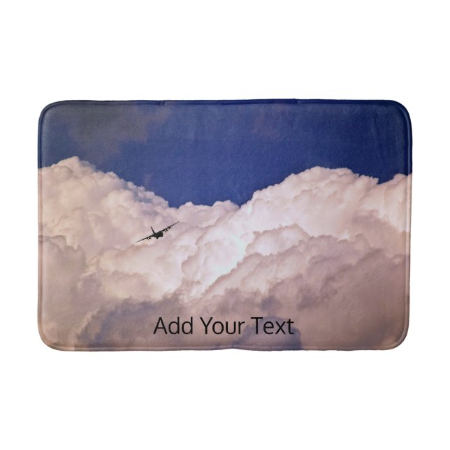 Military Transport Aeroplane by Shirley Taylor Bath Mat (Front)