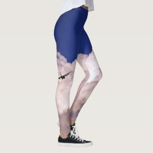 Military Transport Aeroplane by Shirley Taylor Leggings
