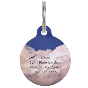 Military Transport Aeroplane by Shirley Taylor Pet Tag
