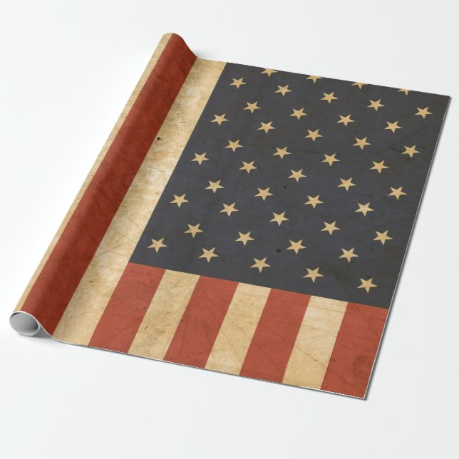 Military U S A Wrapping Paper Roll (Unrolled)