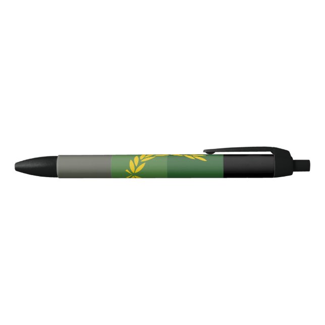 Military Uniform Pride Flag Black Ink Pen (Top)