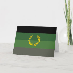 Military Uniform Pride Flag Holiday Card