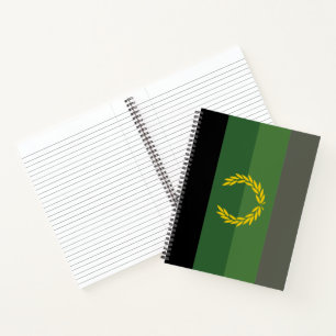 Military Uniform Pride Flag Notebook