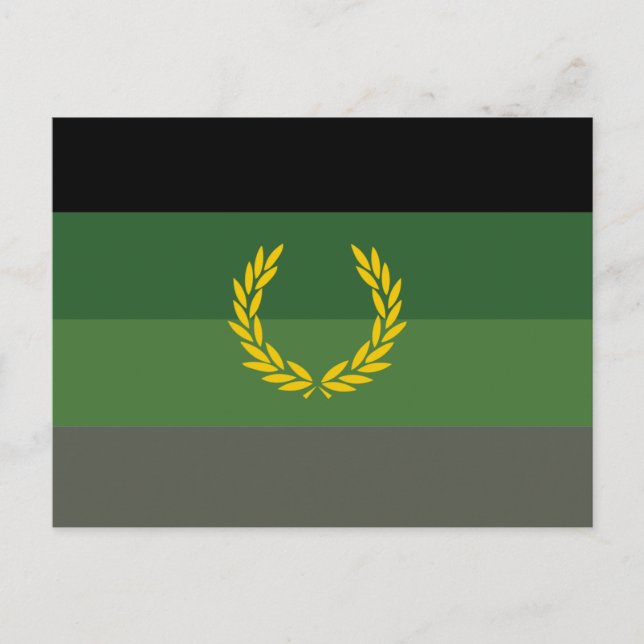 Military Uniform Pride Flag Postcard (Front)