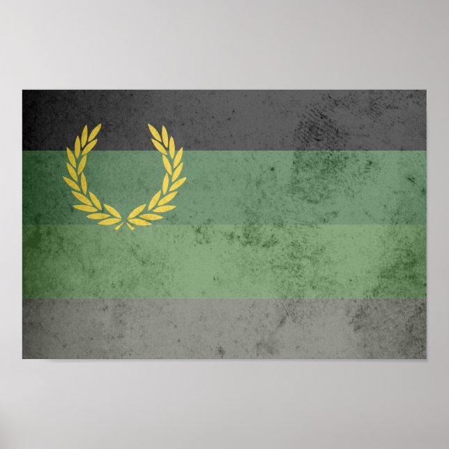 MILITARY UNIFORM PRIDE FLAG POSTER (Front)