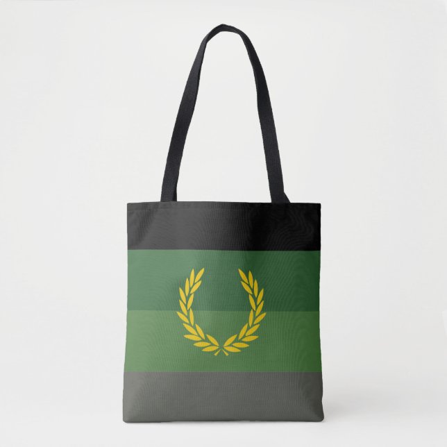 Military Uniform Pride Flag Tote Bag (Front)